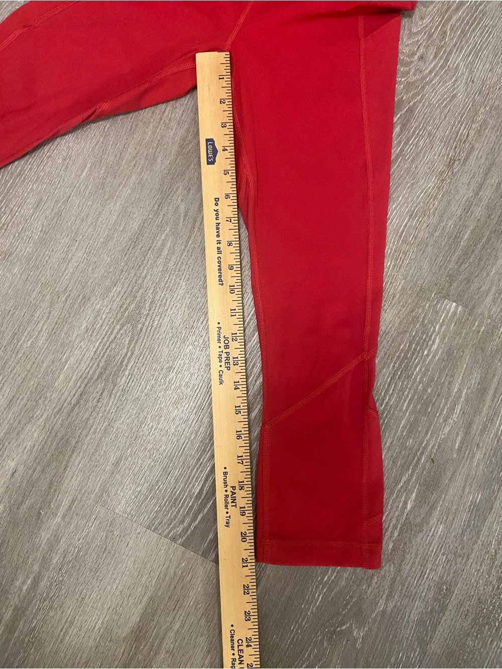 Lululemon Fast and Free High-Rise Crop Leggings 21” with
5 Pockets Red Size 4 - Picture 11 of 11